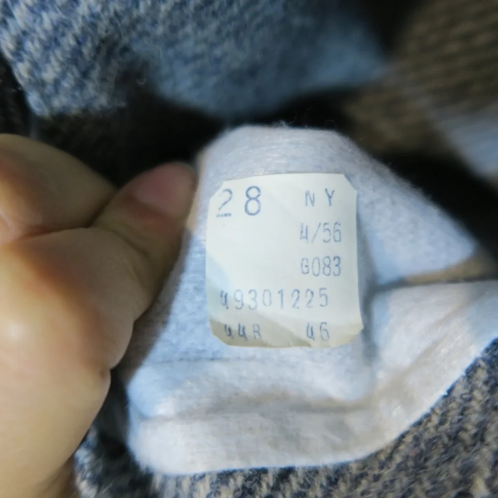 WFF Wool Sport Coat Blazer Herringbone Tweed‎ 2 Button Gray Elbow Patches